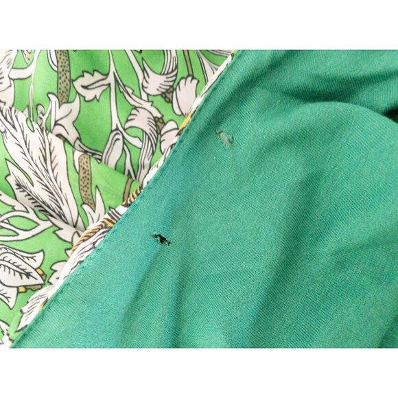 Le Ragazze Green Floral Maxi Dress Made In Italy Silk Blend - Picture 13 of 16